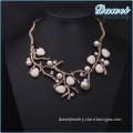 2015 popular exaggerated vintage branch pearl rhinestone clavicle necklace wholesale